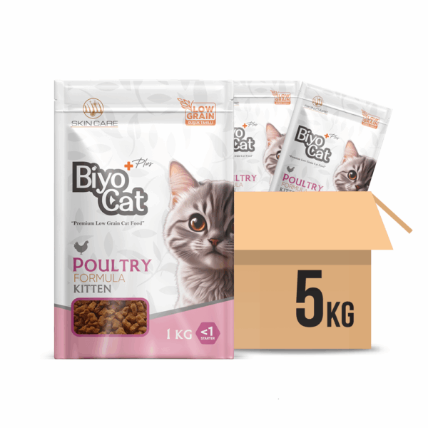 Biyocat Plus Kitten Kümes Hayvanlı Yavru Kedi Maması 5 kg