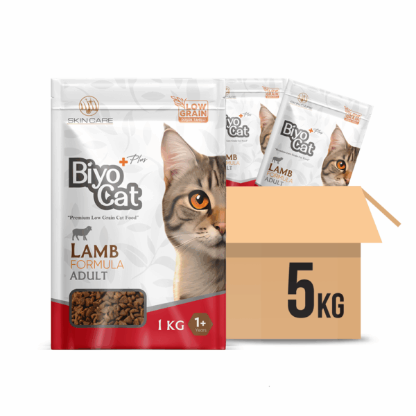 Biyocat Plus Kuzu Etli Yetişkin Kedi Maması 5 kg