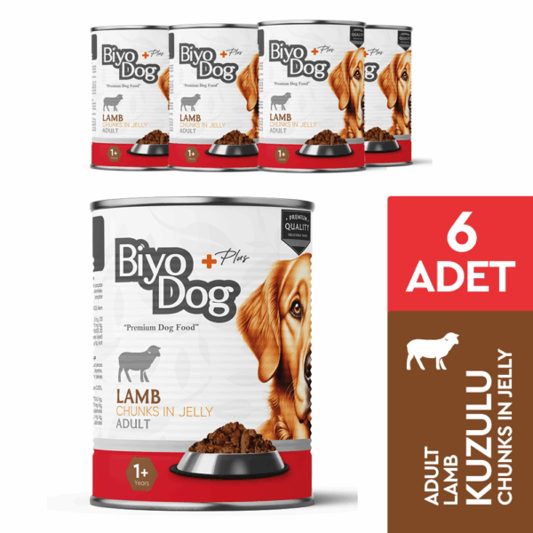 Alternative view of Biyodog Plus Kuzu Etli Yetişkin Köpek Konserve Yaş Mama 400gr x 6 Adet