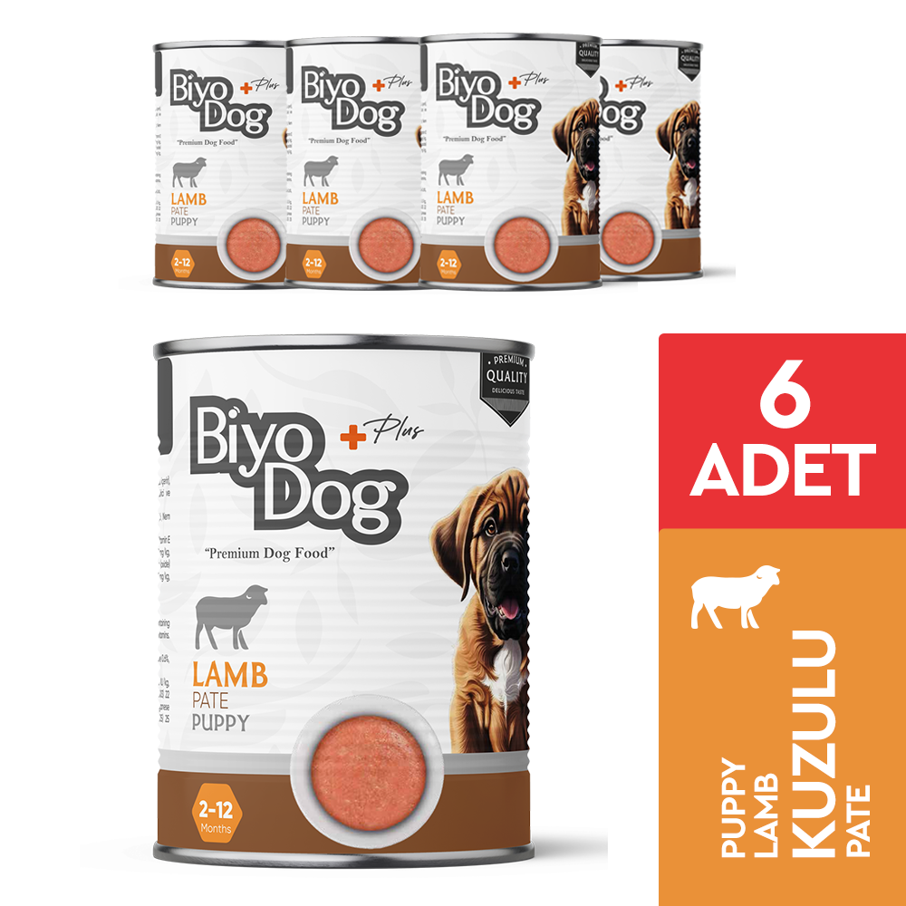 Biyodog Plus Puppy Kuzu Etli Yavru Köpek Konserve Yaş Mama 400gr X 6 Adet - Görsel 2