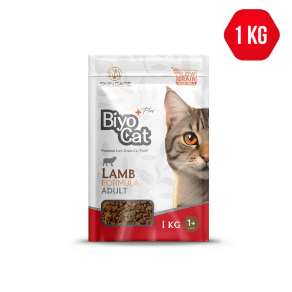 BiyoCat Plus Kuzu Etli Yetişkin Kedi Maması 1 KG