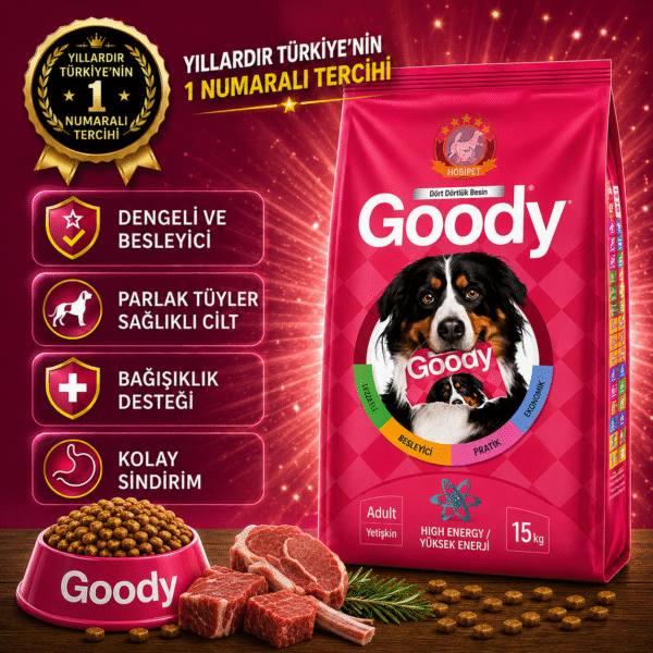 Goody Lamb Kuzulu Yetişkin Köpek Maması 15 Kg